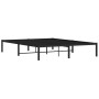 Estructura de cama de metal negro 150x200 cm de , Camas y somieres - Ref: Foro24-373657, Precio: 94,66 €, Descuento: %