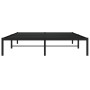 Estructura de cama de metal negro 150x200 cm de , Camas y somieres - Ref: Foro24-373657, Precio: 94,66 €, Descuento: %