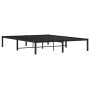 Estructura de cama de metal negro 150x200 cm de , Camas y somieres - Ref: Foro24-373657, Precio: 94,66 €, Descuento: %