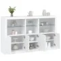 Aparador con luces LED blanco 162x37x100 cm de , Aparadores - Ref: Foro24-3209142, Precio: 236,68 €, Descuento: %