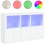 Sideboard with white LED lights 162x37x100 cm by , Sideboards - Ref: Foro24-3209142, Price: 236,68 €, Discount: %