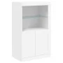 Sideboard with white LED lights 162x37x100 cm by , Sideboards - Ref: Foro24-3209142, Price: 236,68 €, Discount: %