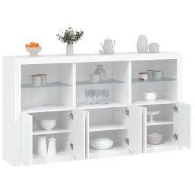 Aparador con luces LED blanco 181,5x37x100 cm de , Aparadores - Ref: Foro24-3209149, Precio: 241,48 €, Descuento: %