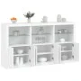 Sideboard with white LED lights 181.5x37x100 cm by , Sideboards - Ref: Foro24-3209149, Price: 241,48 €, Discount: %