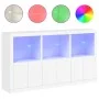 Sideboard with white LED lights 181.5x37x100 cm by , Sideboards - Ref: Foro24-3209149, Price: 241,48 €, Discount: %