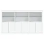 Sideboard with white LED lights 181.5x37x100 cm by , Sideboards - Ref: Foro24-3209149, Price: 241,48 €, Discount: %
