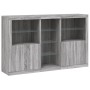Aparador con luces LED gris Sonoma 162x37x100 cm de , Aparadores - Ref: Foro24-3209175, Precio: 270,35 €, Descuento: %