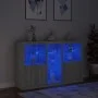 Sideboard with LED lights Sonoma gray 162x37x100 cm by , Sideboards - Ref: Foro24-3209175, Price: 263,05 €, Discount: %