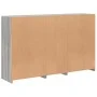 Sideboard with LED lights Sonoma gray 162x37x100 cm by , Sideboards - Ref: Foro24-3209175, Price: 263,05 €, Discount: %