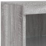Aparador con luces LED gris Sonoma 162x37x100 cm de , Aparadores - Ref: Foro24-3209175, Precio: 270,35 €, Descuento: %