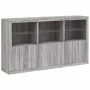 Aparador con luces LED gris Sonoma 181,5x37x100 cm de , Aparadores - Ref: Foro24-3209154, Precio: 287,47 €, Descuento: %