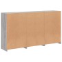 Aparador con luces LED gris Sonoma 181,5x37x100 cm de , Aparadores - Ref: Foro24-3209154, Precio: 300,60 €, Descuento: %