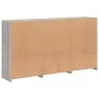Aparador con luces LED gris Sonoma 181,5x37x100 cm de , Aparadores - Ref: Foro24-3209154, Precio: 287,47 €, Descuento: %