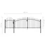 Schwarzes Gartentor aus Stahl, 1,75 x 4 m von vidaXL, Gartentore - Ref: Foro24-144363, Preis: 310,63 €, Rabatt: %