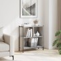 Estantería madera de ingeniería gris Sonoma 72x28x77,5 cm de , Librerías y estanterías - Ref: Foro24-838881, Precio: 52,05 €,...