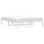 Estructura de cama de metal blanca 140x190 cm de , Camas y somieres - Ref: Foro24-373673, Precio: 86,56 €, Descuento: %