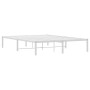 Estructura de cama de metal blanca 140x190 cm de , Camas y somieres - Ref: Foro24-373673, Precio: 86,56 €, Descuento: %