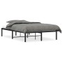 Estructura de cama de metal negro 120x190 cm de , Camas y somieres - Ref: Foro24-373652, Precio: 90,94 €, Descuento: %