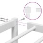 Estructura de cama de metal blanca 120x200 cm de , Camas y somieres - Ref: Foro24-373671, Precio: 75,84 €, Descuento: %