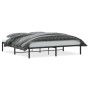 Estructura de cama de metal negro 180x200 cm de , Camas y somieres - Ref: Foro24-373659, Precio: 92,70 €, Descuento: %