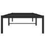 Estructura de cama de metal negro 80x200 cm de , Camas y somieres - Ref: Foro24-373646, Precio: 59,73 €, Descuento: %