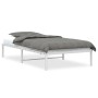 Estructura de cama metal blanca 100x190 cm de , Camas y somieres - Ref: Foro24-373667, Precio: 56,77 €, Descuento: %