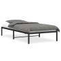 Estructura de cama de metal negro 100x200 cm de , Camas y somieres - Ref: Foro24-373650, Precio: 61,12 €, Descuento: %