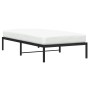 Estructura de cama de metal negro 100x200 cm de , Camas y somieres - Ref: Foro24-373650, Precio: 61,12 €, Descuento: %