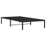 Estructura de cama de metal negro 100x200 cm de , Camas y somieres - Ref: Foro24-373650, Precio: 61,12 €, Descuento: %