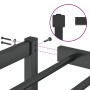 Estructura de cama de metal negro 100x200 cm de , Camas y somieres - Ref: Foro24-373650, Precio: 61,12 €, Descuento: %
