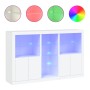 Aparador con luces LED blanco 162x37x100 cm de , Aparadores - Ref: Foro24-3209170, Precio: 247,78 €, Descuento: %