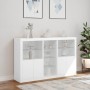 Aparador con luces LED blanco 162x37x100 cm de , Aparadores - Ref: Foro24-3209170, Precio: 247,78 €, Descuento: %