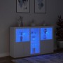Aparador con luces LED blanco 162x37x100 cm de , Aparadores - Ref: Foro24-3209170, Precio: 247,78 €, Descuento: %