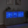 Sideboard with LED lights in concrete gray 162x37x100 cm by , Sideboards - Ref: Foro24-3209145, Price: 210,89 €, Discount: %