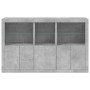 Aparador con luces LED gris hormigón 162x37x100 cm de , Aparadores - Ref: Foro24-3209145, Precio: 216,90 €, Descuento: %