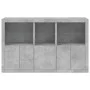 Sideboard with LED lights in concrete gray 162x37x100 cm by , Sideboards - Ref: Foro24-3209145, Price: 210,89 €, Discount: %