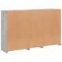 Aparador con luces LED gris hormigón 162x37x100 cm de , Aparadores - Ref: Foro24-3209145, Precio: 216,90 €, Descuento: %