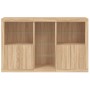 Aparador con luces LED roble Sonoma 162x37x100 cm de , Aparadores - Ref: Foro24-3209172, Precio: 212,78 €, Descuento: %