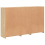 Aparador con luces LED roble Sonoma 162x37x100 cm de , Aparadores - Ref: Foro24-3209172, Precio: 212,78 €, Descuento: %