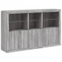 Sideboard with Sonoma grey LED lights 162x37x100 cm by , Sideboards - Ref: Foro24-3209147, Price: 278,07 €, Discount: %