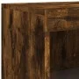 Aparador con luces LED roble ahumado 181,5x37x100 cm de , Aparadores - Ref: Foro24-3209153, Precio: 265,07 €, Descuento: %
