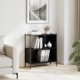 Estantería madera de ingeniería negro 72x28x77,5 cm de , Librerías y estanterías - Ref: Foro24-838878, Precio: 52,05 €, Descu...