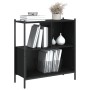 Estantería madera de ingeniería negro 72x28x77,5 cm de , Librerías y estanterías - Ref: Foro24-838878, Precio: 52,05 €, Descu...