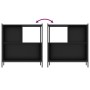 Estantería madera de ingeniería negro 72x28x77,5 cm de , Librerías y estanterías - Ref: Foro24-838878, Precio: 52,05 €, Descu...