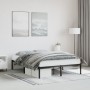 Estructura de cama de metal negro 140x200 cm de , Camas y somieres - Ref: Foro24-373656, Precio: 88,60 €, Descuento: %
