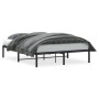 Estructura de cama de metal negro 140x200 cm de , Camas y somieres - Ref: Foro24-373656, Precio: 88,60 €, Descuento: %