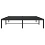 Estructura de cama de metal negro 140x200 cm de , Camas y somieres - Ref: Foro24-373656, Precio: 88,60 €, Descuento: %