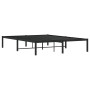 Estructura de cama de metal negro 140x200 cm de , Camas y somieres - Ref: Foro24-373656, Precio: 88,60 €, Descuento: %