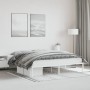 Estructura de cama de metal blanco 180x200 cm de , Camas y somieres - Ref: Foro24-373677, Precio: 87,13 €, Descuento: %