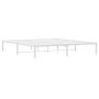 Estructura de cama de metal blanco 180x200 cm de , Camas y somieres - Ref: Foro24-373677, Precio: 87,13 €, Descuento: %